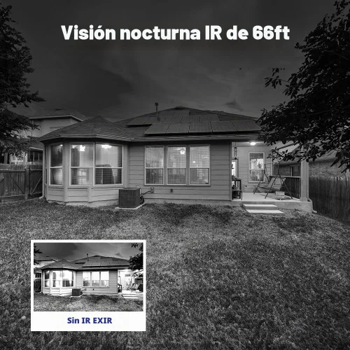Vista 3 de SANNCE - Cámara bala TVI de 2 MP 1080P, visión nocturna de 100 pies