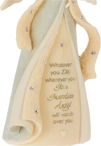 Vista 3 de Enesco Foundations Guardian Angel Watch Over You - Figura de 4.72 pulgadas, multicolor