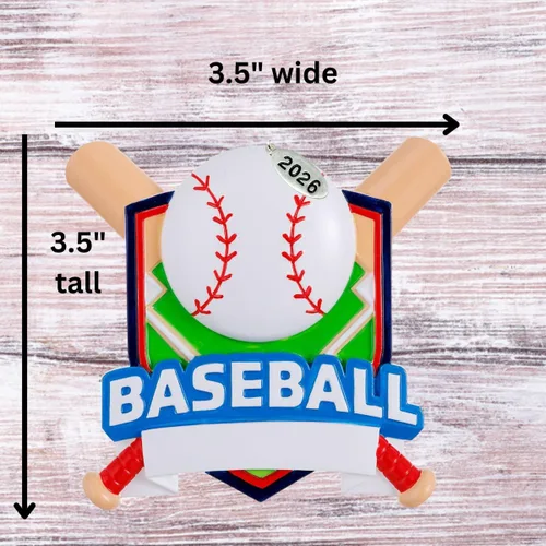 Vista 8 de Adorno de béisbol, adornos de Navidad de béisbol para niños, relleno de calcetines, idea de regalo para jugadores, se puede personalizar en casa