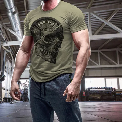 Vista 3 de Gymish Lifestyle Camiseta divertida de entrenamiento para hombre, gimnasio de peso muerto, camiseta motivacional para levantamiento de pesas
