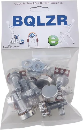 Vista 8 de Potenciómetro de guitarra B500K Push/Pull Audio Taper Short (3/8 "buje de 3/8") Potenciómetro de eje dividido Push-Pull Pot para guitarra eléctrica