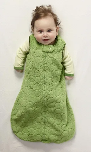 Vista 9 de SwaddleDesigns Saco de dormir de microfibra con cremallera de 2 vías, Puppytooth, negro, 0-6 meses
