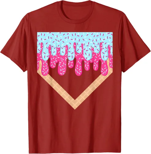 Vista 75 de Baseball Drip Boys Home Plate Ice Cream Sport Players & Fans Camiseta