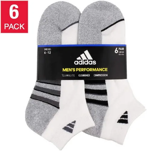 Vista 3 de adidas Calcetines Climalite de corte bajo para hombre, 6 pares
