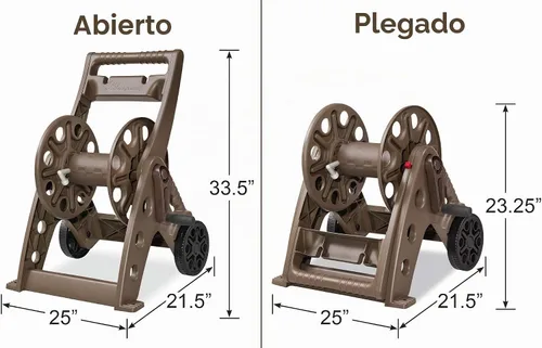 Vista 6 de [Usado] Liberty Garden Products 514 Dos ruedas, carro de la manguera, bronce