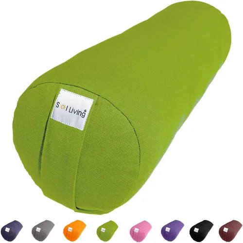 Vista 111 de Sol Living Almohada de yoga rectangular para meditación, accesorios de meditación de algodón, almohada de meditación restaurativa de yoga, almohada