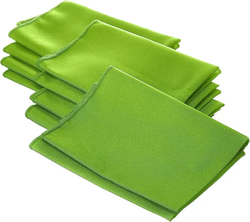 Vista 38 de LA Linen Paquete de 10 servilletas de popelina de poli, servilletas de tela suave, servilletas lavables y reutilizables, servilletas de mesa