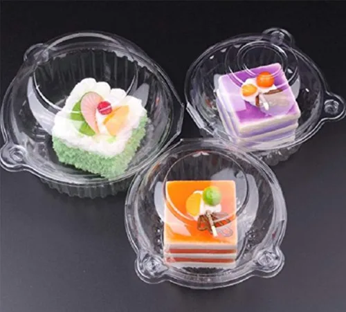 Vista 6 de BlueSnail 50 piezas de plástico, moldes individuales para magdalenas y cupcakes