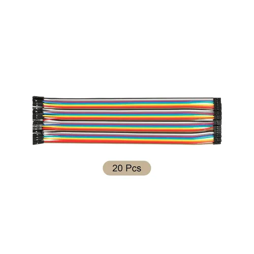 Vista 5 de Cable de cinta de cables de puente para placa base de PC, experimentos de bricolaje, hembra a hembra, 2P a 1P, paso de 0.079 in a 0.100 in, 8.1 in