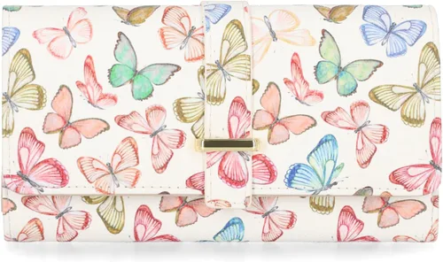 Vista 10 de Mundi File Master - Billetera de mujer con bloqueo RFID, organizador y monedero con bolsillo para monedas Negro (Bar)