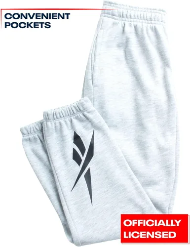 Vista 4 de Reebok Pantalones activos para niño Pantalones deportivos de vellón de rendimiento para niños Pantalones deportivos ligeros y cálidos para niños