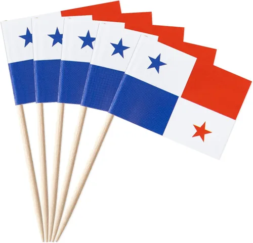 Vista 14 de GentleGirl 100 banderas australianas con palillos de dientes de Australia, pequeñas mini decoraciones australianas para cupcakes