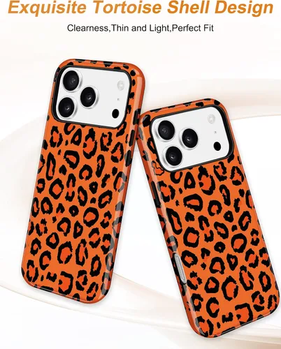 Vista 356 de Jusy Funda compatible con MagSafe con estampado de caparazón de tortuga marrón para iPhone 7/8/SE, cubierta protectora de TPU suave magnética