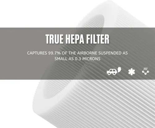Vista 7 de Nispira TD-1300 CL-6070A TAP01 Filtros de repuesto True HEPA 4 en 1 compatibles con Tredy TD-1300, Tenergy Renair, Cool-Living, BEABA - Purificador
