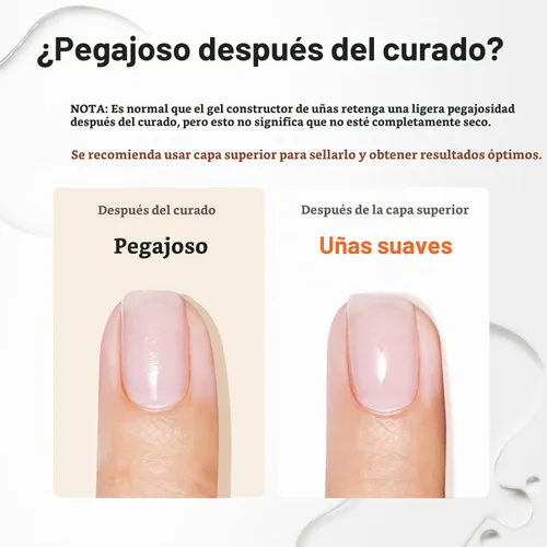 Vista 8 de modelones - Gel de uñas de construcción, esmalte de uñas transparente de 7 en 1 con cepillo separador extraíble, gel de base de goma curado