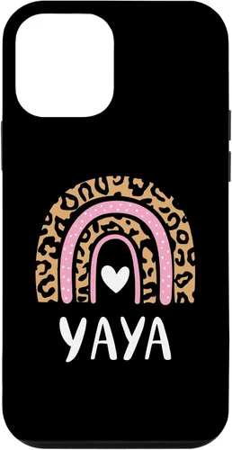 Vista 16 de Yaya Leopard Print Rainbow Cute Mothers Day Funny Yaya Case for iPhone 16