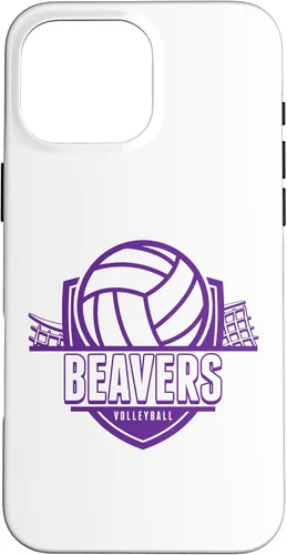 Vista 19 de Beavers Volleyball Back to School Spirit P Case for iPhone 17