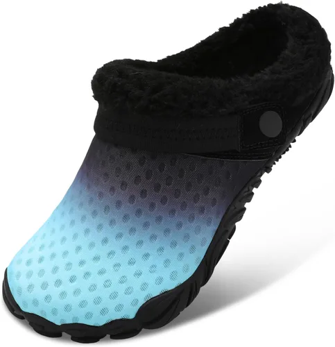 Vista 18 de Besroad - Pantuflas mullidas para mujer y hombre, esponjosas, cómodas, de espuma viscoelástica, para dormitorio marrón (All Brown)