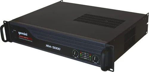 Vista 3 de Gemini Amplificador de potencia profesional de 2 canales de 2000 W - Amplificador de audio DJ y PA con entradas XLR/RCA, salidas Speakon, modo