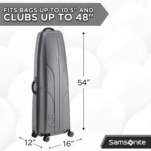 Vista 4 de Samsonite Tour Deluxe - Funda rígida para golf, bolsa de viaje de golf, carcasa ABS ligera y duradera, ruedas multidireccionales de 360 grados