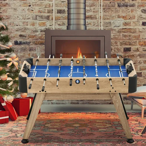 Vista 5 de IDEALHOUSE Mesa de futbolín de tamaño completo de 54 pulgadas, juego de mesa de fútbol para niños y adultos, fútbol de mesa de arcade para el hogar