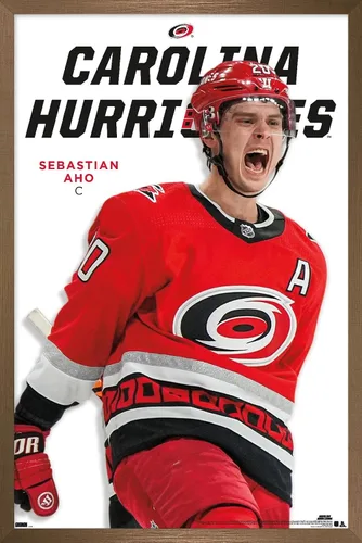 Vista 15 de Trends International NHL Carolina Hurricanes - Póster de pared Sebastian Aho Feature Series 23, 34 pulgadas de largo x 22.4 W, paquete de póster