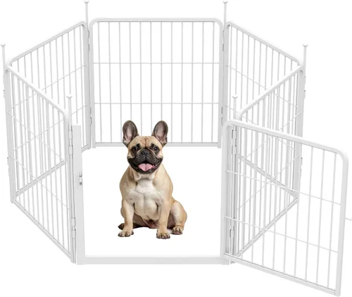 Vista 12 de SunsGrove Corralito para perros de interior, 24 pulgadas, 2 paneles, corralito de juego para cachorros, para interiores, fácil instalación, valla