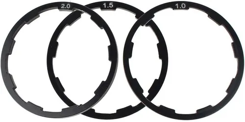 Vista 4 de Qii lu Freewheel espaciador para ciclos, espaciador de cubo de rueda de bicicleta, 3 piezas 0.039 in+0.059 in+0.079 in bicicleta volante hub