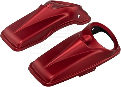 Vista 14 de Tapas para bocinas de motocicleta aptas para 2014+ Harley Touring Hard Saddle Bags - Whisky ámbar, 8 pulgadas Amber Whiskey