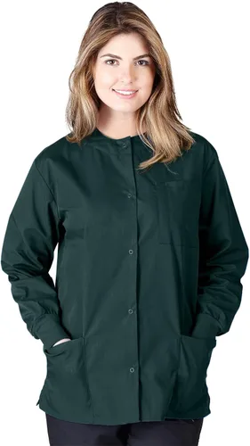 Vista 24 de Natural Uniforms - Chaqueta de Scrub para Calentamiento Negro
