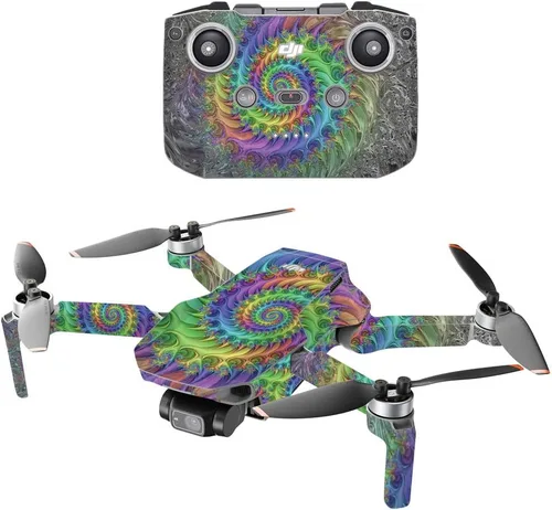 Vista 5 de MightySkins Compatible con DJI Mini 2 Dron portátil - Ácido Cubierta protectora de vinilo duradera y única Fácil de aplicar, quitar y cambiar