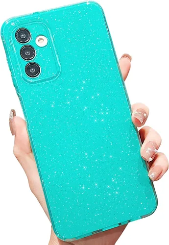 Vista 111 de MINSCOSE Funda compatible con Samsung Galaxy A14 5G, bonita funda delgada con purpurina fina, a prueba de golpes, de TPU para mujeres y niñas