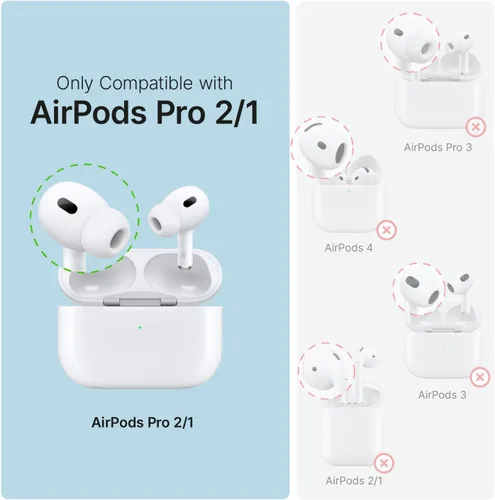 Vista 2 de Catalyst Funda para AirPods Pro de 2ª/1ª generación con cierre seguro y mosquetón, IP68 impermeable de 330 pies y grado militar a prueba de caídas