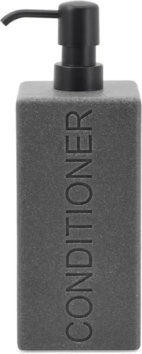 Vista 21 de Dispensador rectangular de resina para baño, champú y acondicionador de baño, botella de lavado corporal, diseño moderno de bomba recargable Gris