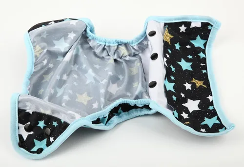 Vista 4 de Pañal de tela para bebé, pañal, talla única, 8 libras a 36 libras para niños (estrellas)