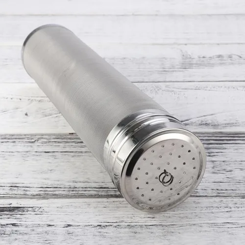 Vista 7 de SHOWERORO Cartucho de filtro de cerveza de acero inoxidable de 12 pulgadas colador de malla para elaboración de vino casero y herramienta
