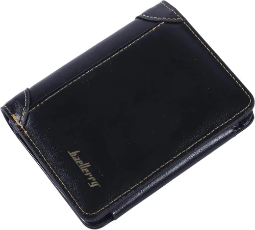 Vista 5 de Essencedelight - Cartera para hombre de piel sintética delgada tarjetero de crédito bolsillo con cremallera monedero casual para hombre regalo corto