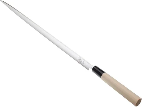 Vista 4 de Mercer Culinary, colección asiática. Cuchillo rebanador., 12" (30 cm), De madera madera (Wooden Handle)