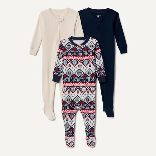 Vista 2 de Tienda Essentials Pijamas de vacaciones unisex para adultos, paquete múltiple