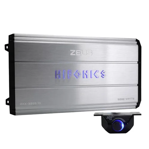 Vista 10 de Hifonics Zeus ZXX - Amplificador de audio monobloque de coche de 1000 vatios máximo clase D con perilla de graves y control remoto, crossovers