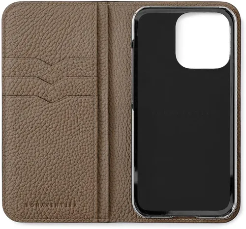 Vista 4 de BONAVENTURA Funda para smartphone Diary [iPhone15 Pro, negro x Etoupe] BODTR15P-BKET