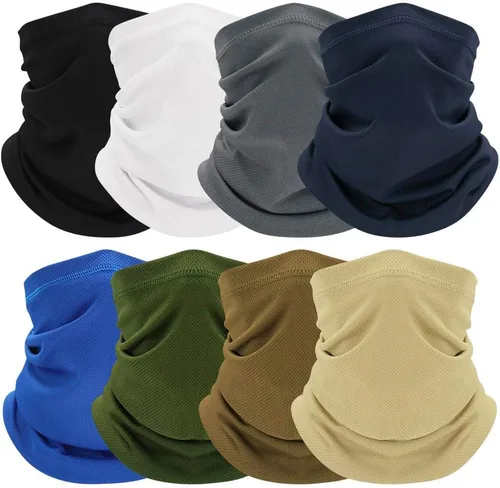 Vista 7 de 8 unidades de polaina de cuello refrescante para hombres y mujeres Gator Bandana cara bufanda cubierta pesca motocicleta transpirable protección