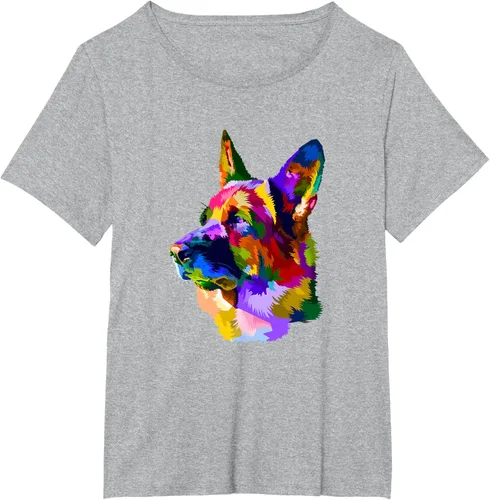 Vista 66 de Camiseta para dueño de perro de pastor alemán, Negro