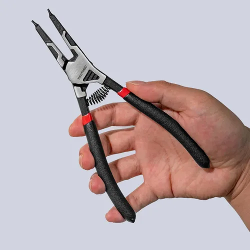 Vista 5 de HAUTMEC Juego de 4 alicates de anillo a presión, alicates de clip internos/externos de 7 pulgadas con puntas rectas y dobladas de 90°