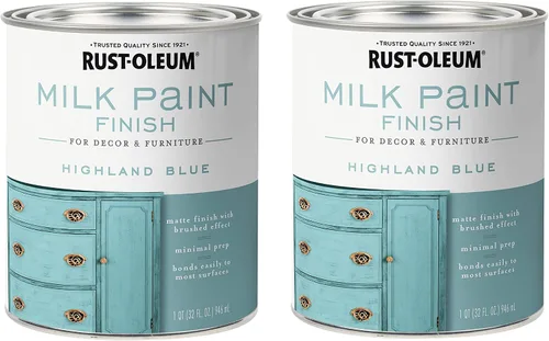 Vista 15 de Rust-Oleum 331049 - Pintura de acabado mate, 32 onzas líquidas (paquete de 1), color blanco clásico