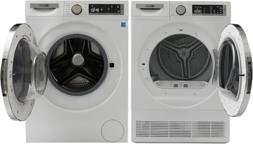 Vista 3 de Conserv LUXURY Lavadora 2.2 pies cúbicos 110V+Secadora por Condensación 4 pies cúbicos 220V Garantía de 2 años (Blanco)