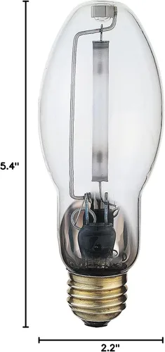 Vista 2 de Satco Bombilla de alta intensidad de sodio de alta presión ED17 transparente de 35 W - 1 unidad