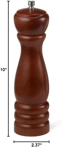 Vista 7 de Soro Essentials - Molinillo de pimienta de madera de 10 pulgadas - Molinillo de pimienta o molino de sal, el mejor molinillo de pimienta o sal