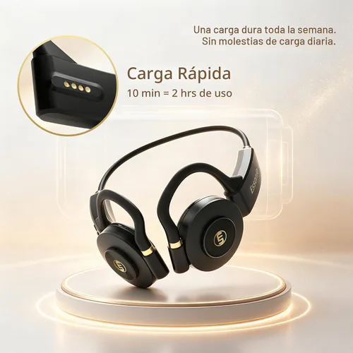 Vista 5 de Essonio Auriculares de conducción de aire XB1, controlador de 1.4 in
