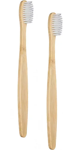 Vista 17 de SEVENHEAD 10 cepillos de dientes de bambú cerdas suaves de madera para adultos, cepillos de dientes naturales biodegradables libres de BPA